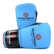 Load image into Gallery viewer, Gualterio "Prestige Gloves" White/Metallic Blue