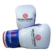 Load image into Gallery viewer, Gualterio "Prestige Gloves" White/Metallic Blue